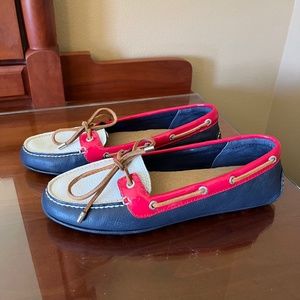 Sperry Top Sider Red/White/Blue Loafer